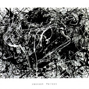 POL273 ABSTRACTO, POLLOCK SERIG. NEGRO 100X120 MamagraF