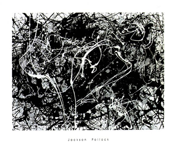 POL273 ABSTRACTO, POLLOCK SERIG. NEGRO 100X120 MamagraF