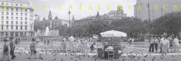 Lámina PLaza Catalunya Barcelona MamagraF