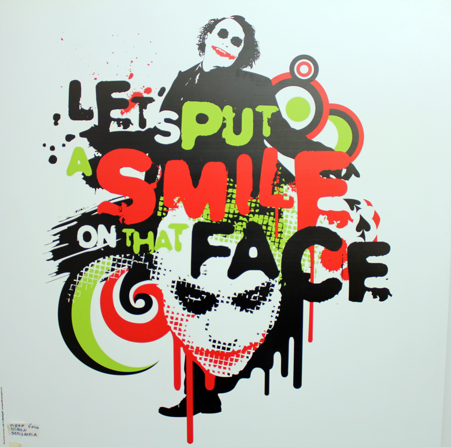 Cuadro Joker dibon Smile